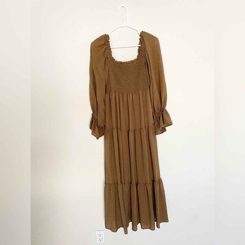 Roolee Brown Maxi Dress